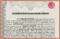 Certidão de registro